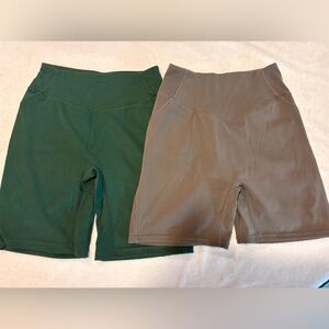 Two pairs of Alphalete shorts - high waisted size extra small